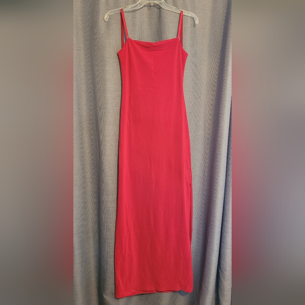 Large red prom/formal dress